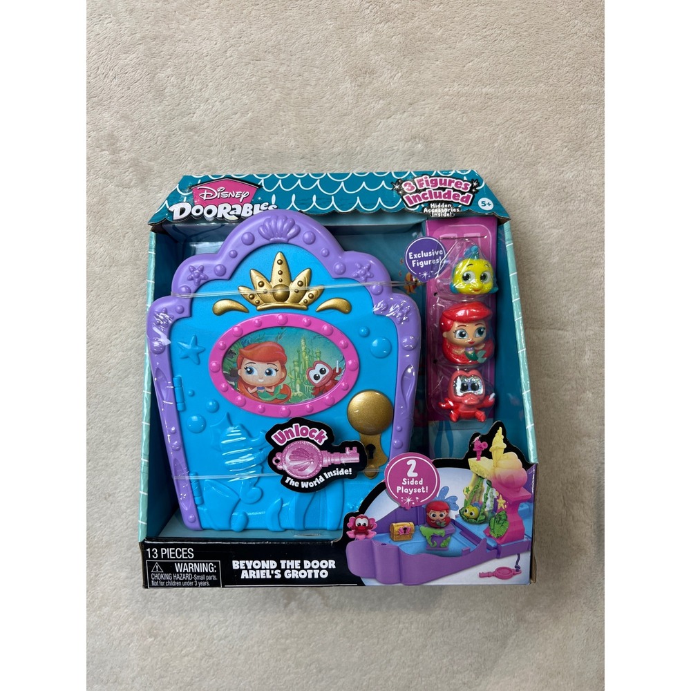 DISNEY DOORABLES BEYOND THE DOOR ARIEL'S GROTTO LITTLE MERMAID 13 PIECES NEW
